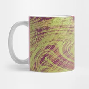 Golde Magenta Wave Abstract Mug